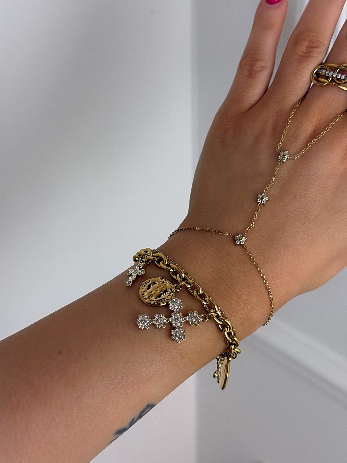Bracelet breloques Rus en acier inoxydable