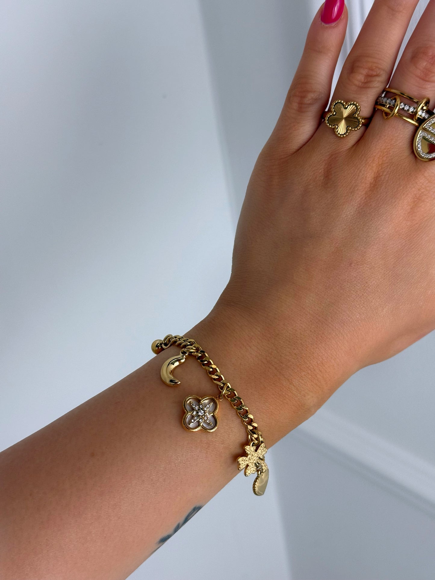 Bracelet breloques Ulus en acier inoxydable