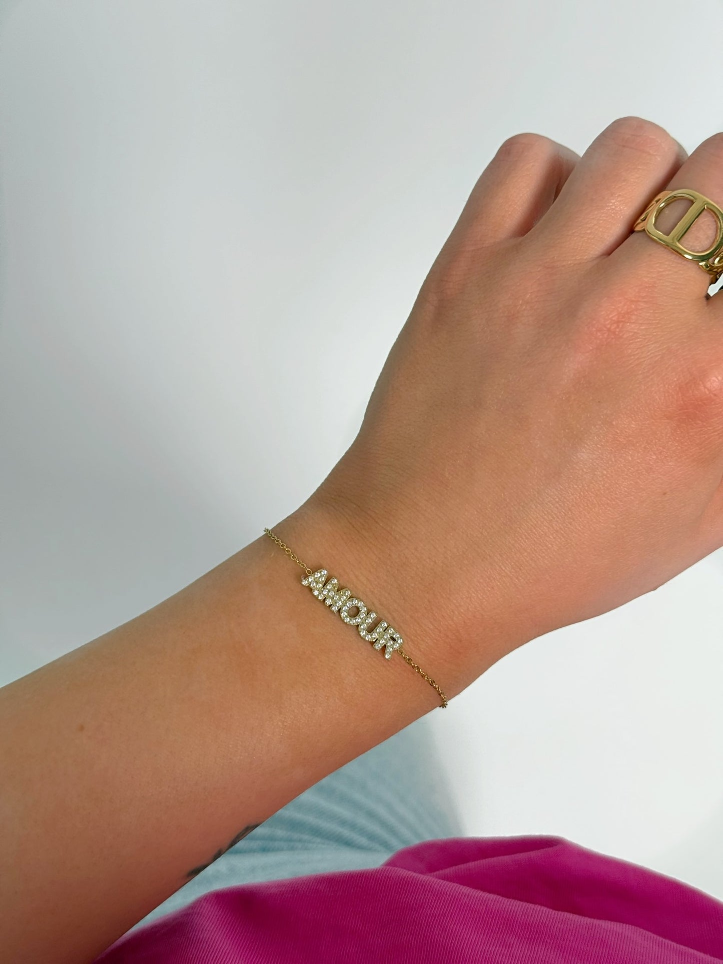 Bracelet Amour en acier inoxydable - Mère & Fille Shop