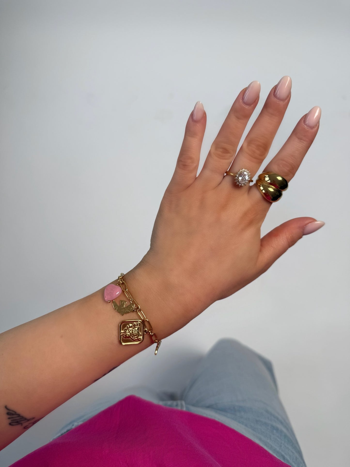 Bracelet breloques Noa en acier inoxydable