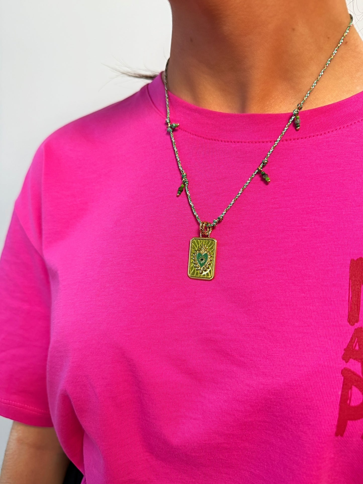 Collier breloques Sidonie en acier inoxydable