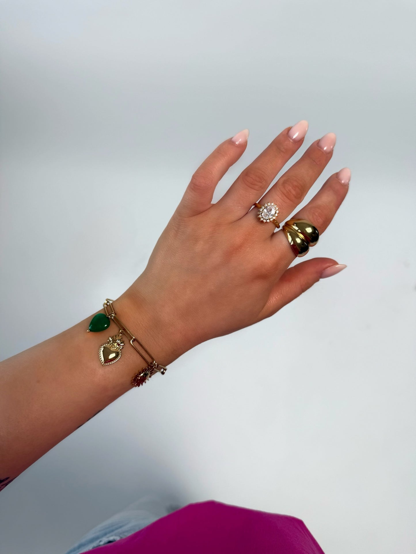 Bracelet breloques Deva en acier inoxydable
