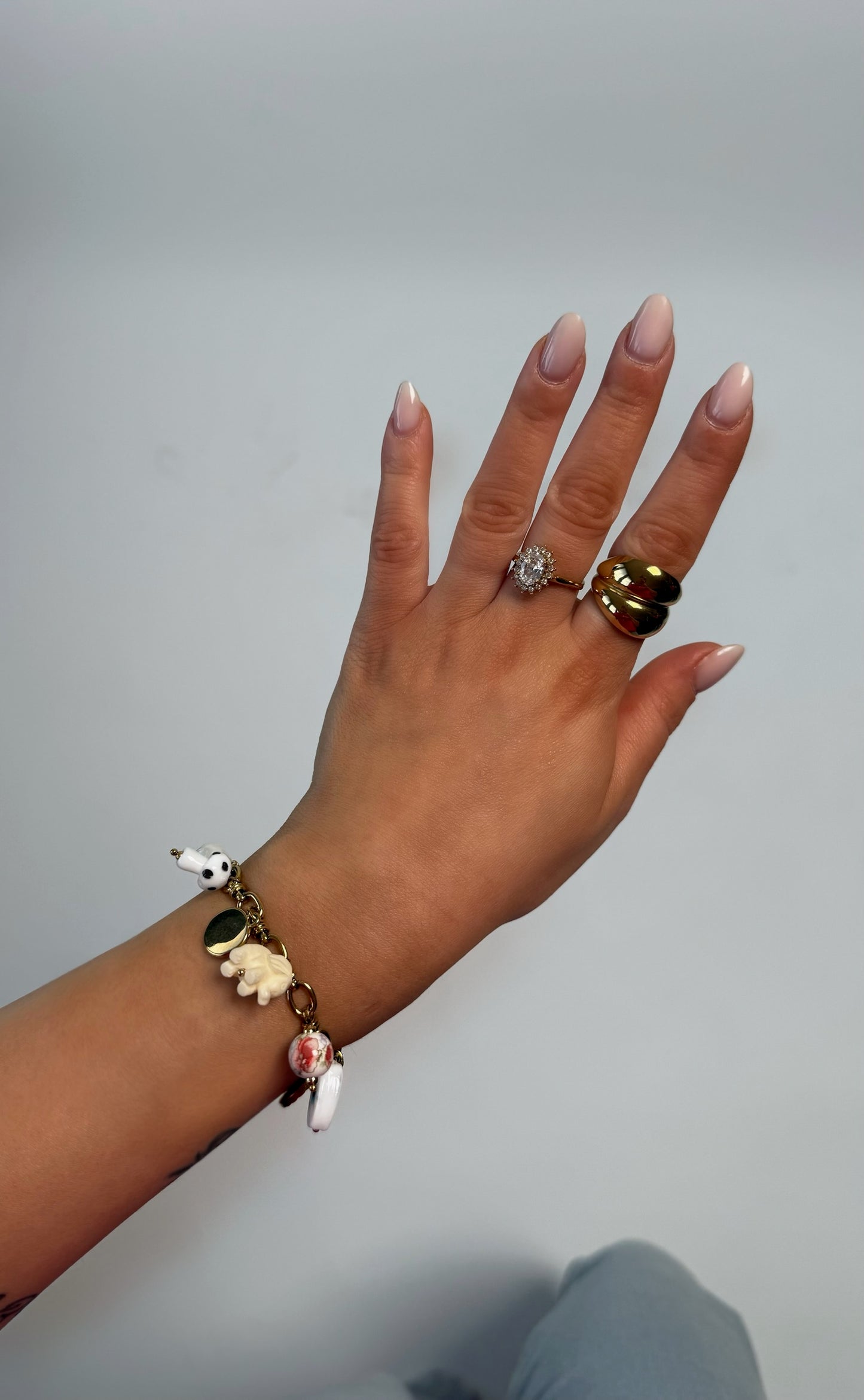 Bracelet breloques Ona en acier inoxydable