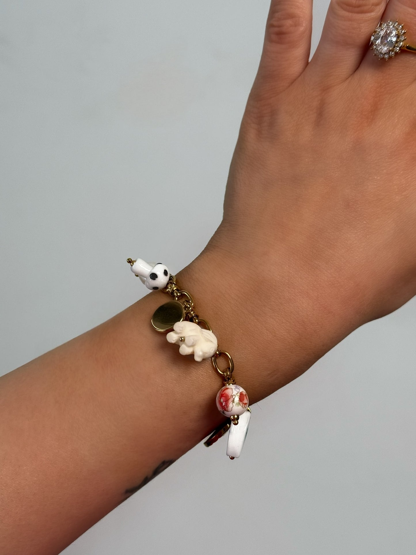 Bracelet breloques Ona en acier inoxydable