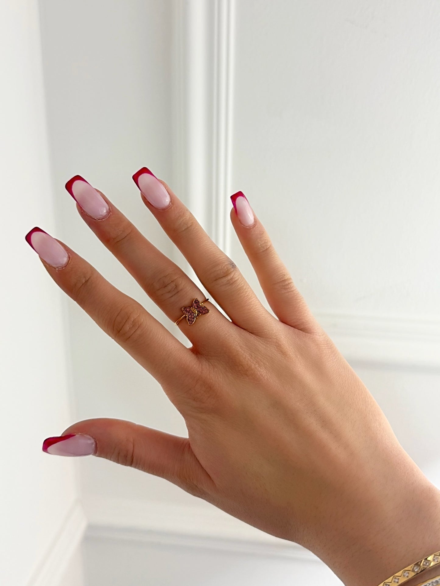 Bague Papillon en acier inoxydable