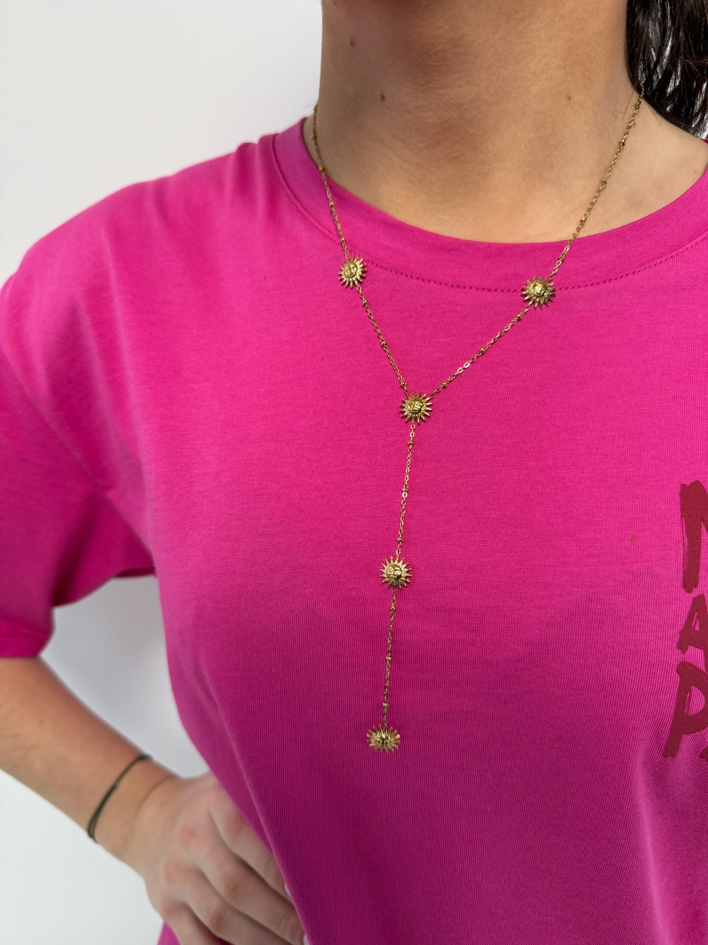 Collier en forme de Y Joyce en acier inoxydable