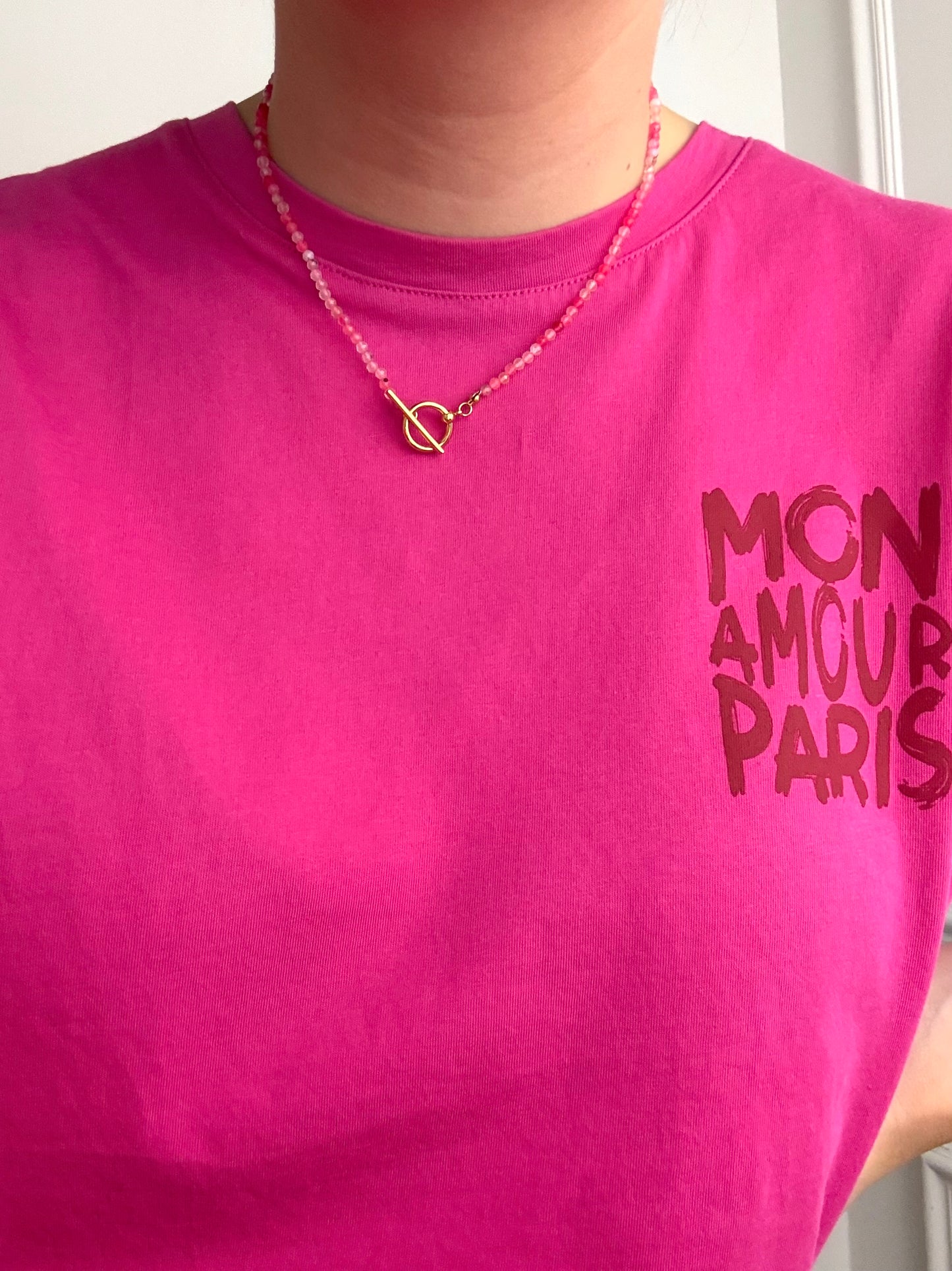 Collier Violette en acier inoxydable