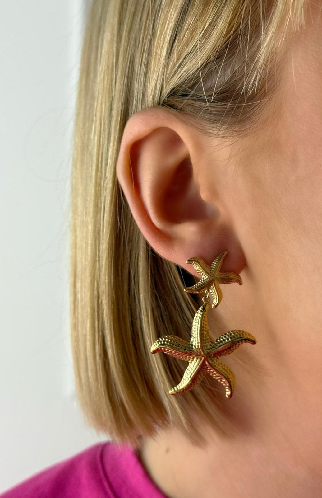 Boucles d’oreilles Méditerranée en acier inoxydable