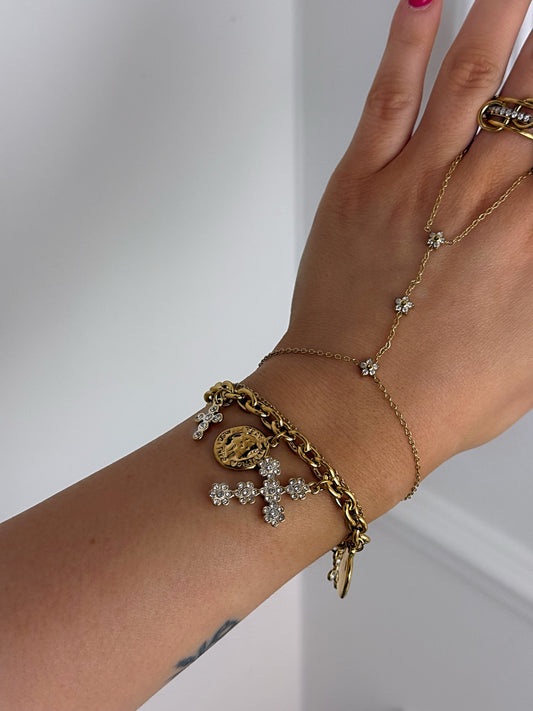 Bracelet breloques Rus en acier inoxydable