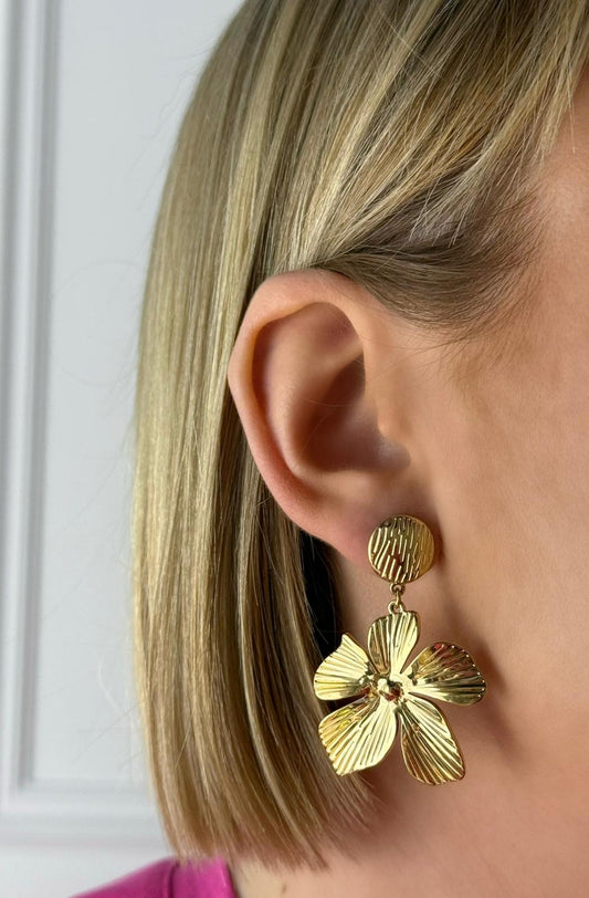 Boucles d’oreilles Flo en acier inoxydable