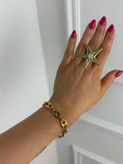 Bracelet maille en acier inoxydable