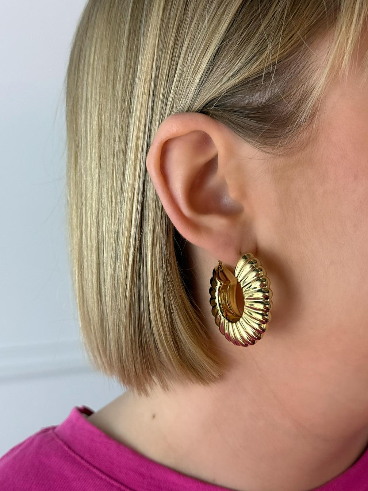 Boucles d’oreilles Ghalia en acier inoxydable