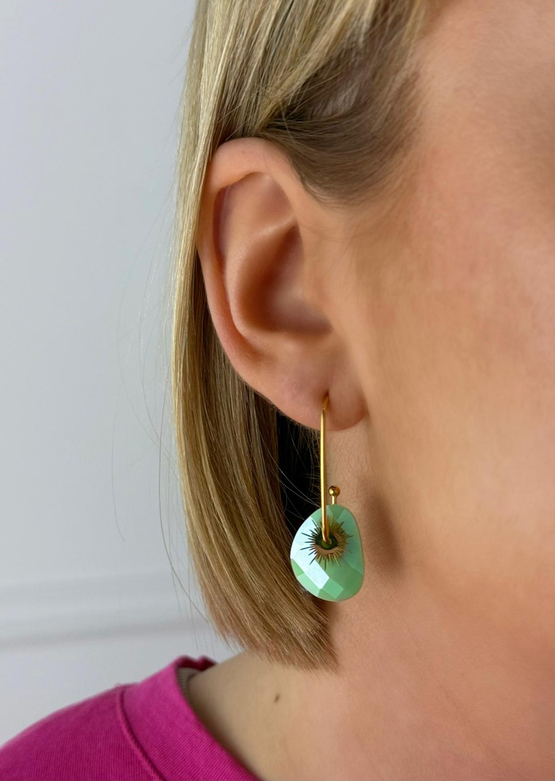 Boucles d’oreilles Dianou en acier inoxydable