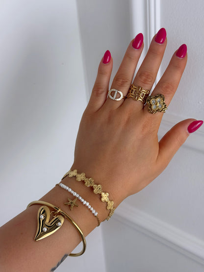 Bague Osca doré