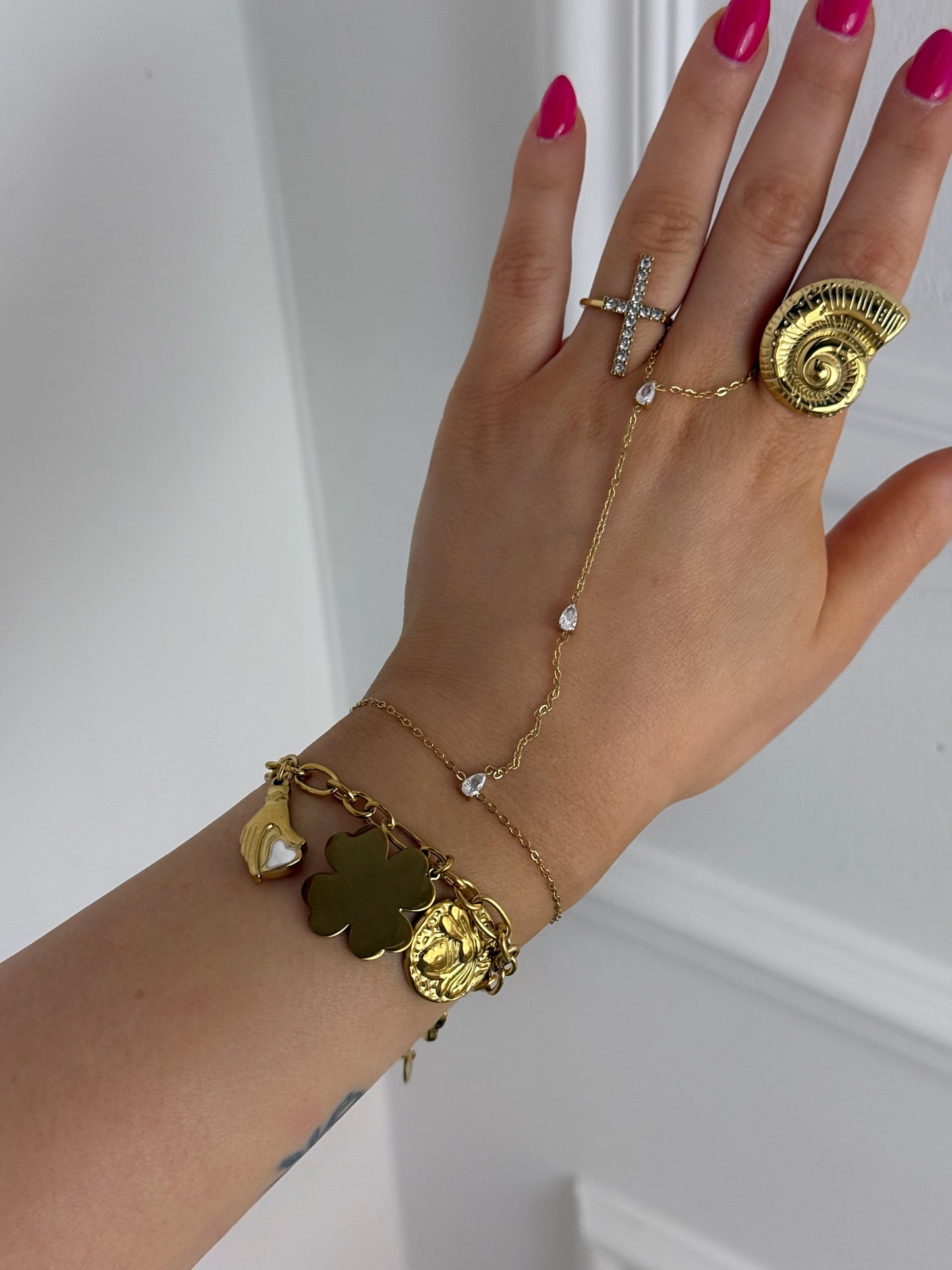 Bracelet breloques Bao en acier inoxydable