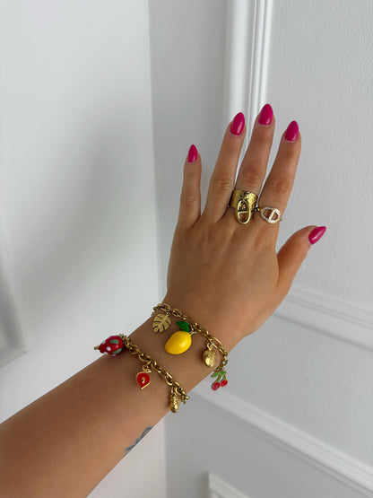 Bracelet breloques Rudia en acier inoxydable