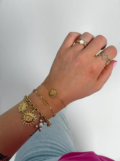Bracelet Charlotte en acier inoxydable. - Mère & Fille Shop