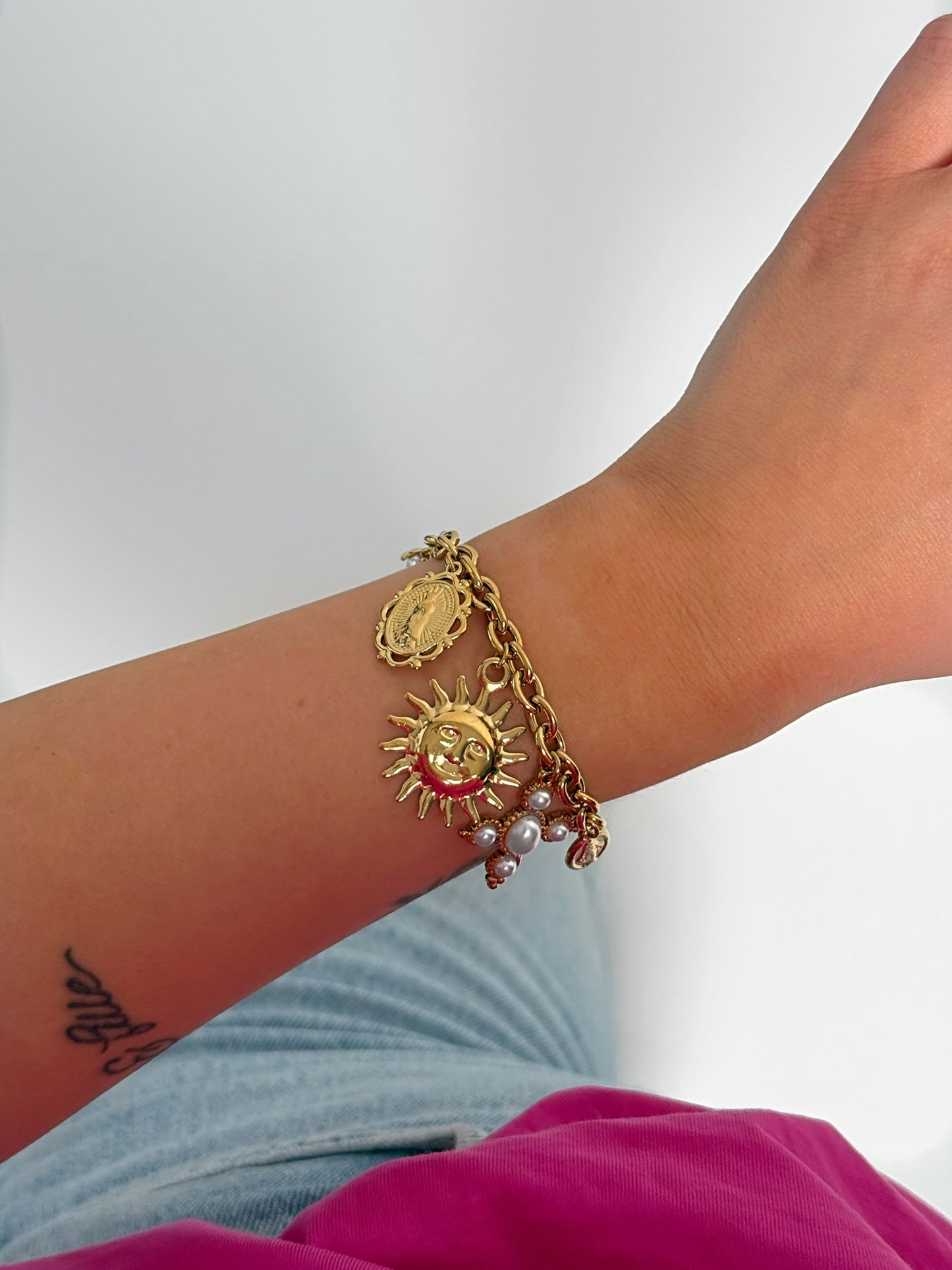 Bracelet Charlotte en acier inoxydable. - Mère & Fille Shop