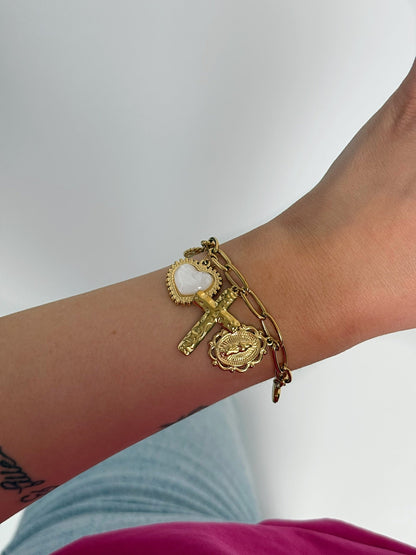 Bracelet Cassandre en acier inoxydable Mère & Fille Shop