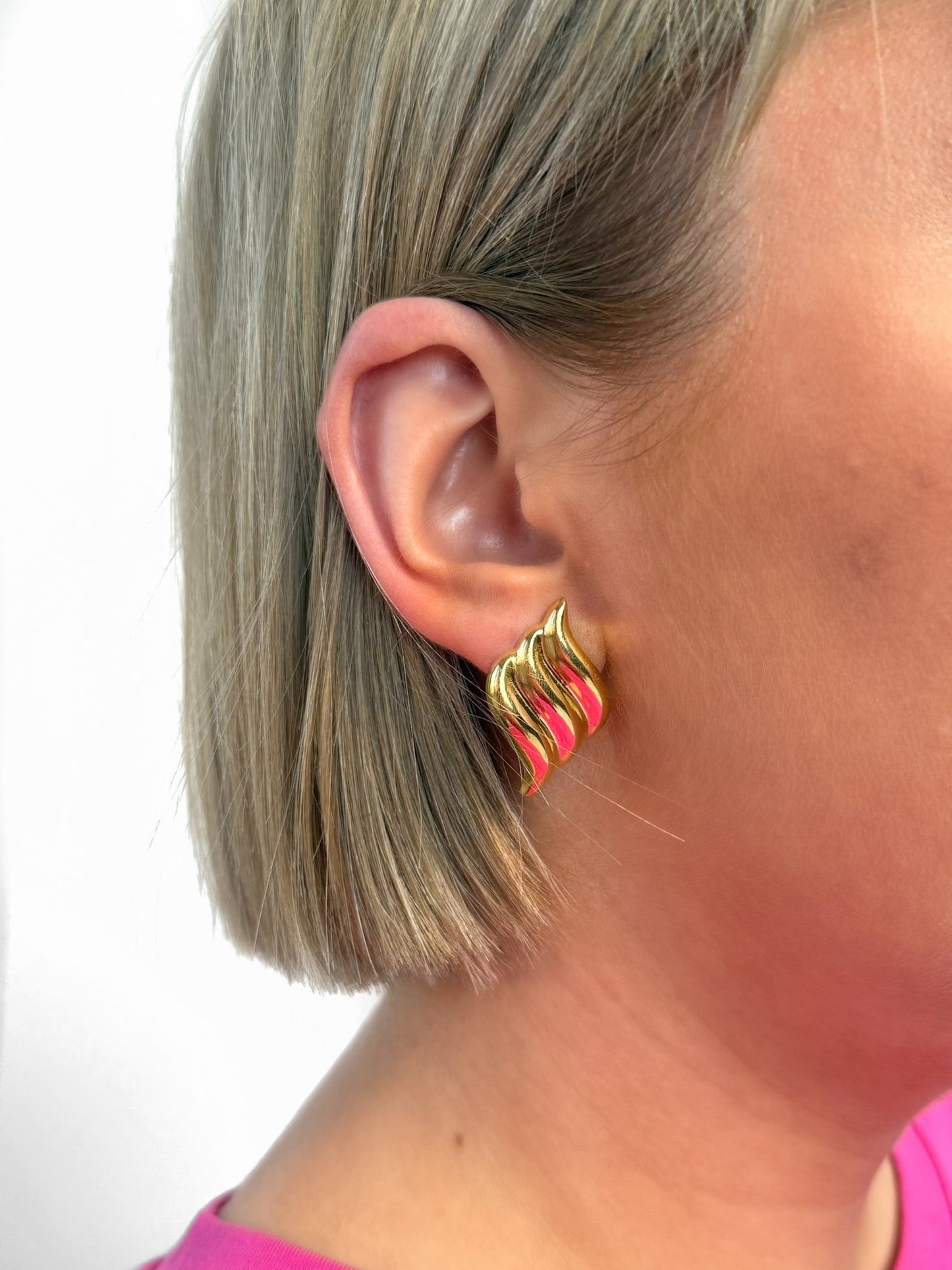 Boucles d’oreilles Alba en acier inoxydable Ma boutique