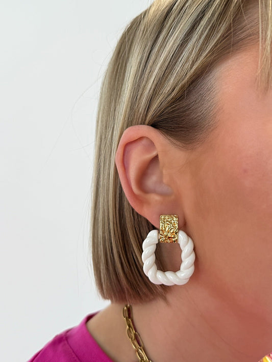 Boucles d'oreilles Eloa en acier inoxydable Mère & Fille Shop