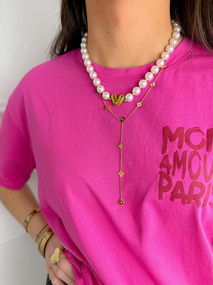 Collier Perle en acier inoxydable