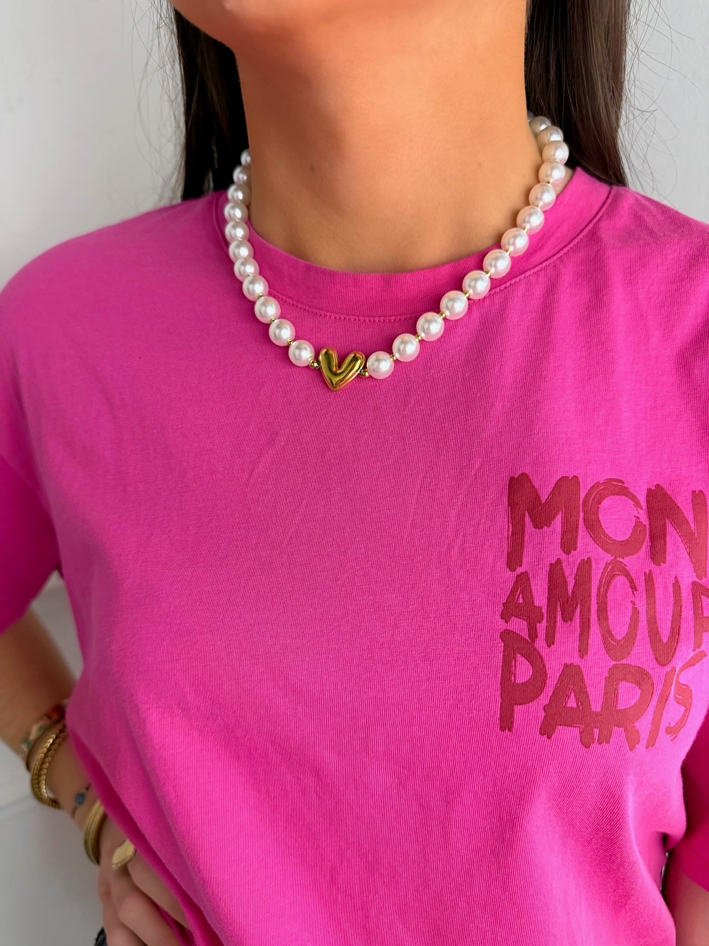 Collier Perle en acier inoxydable