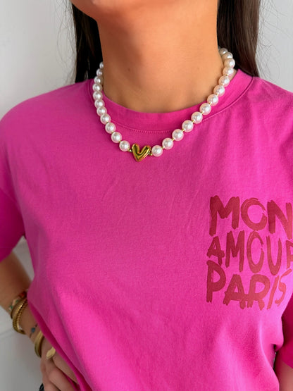 Collier Perle en acier inoxydable