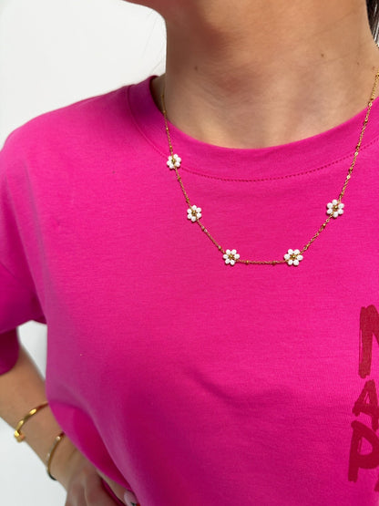 Collier Marguerite en acier inoxydable Mère & Fille Shop