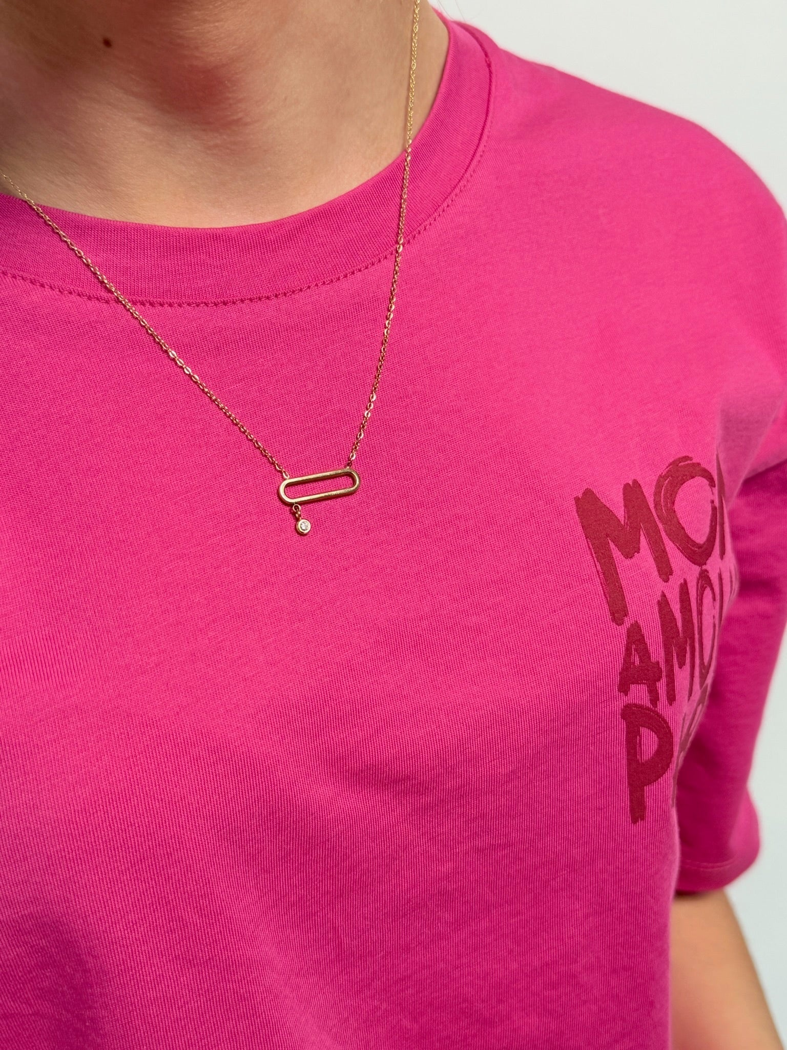 Collier Ambre en acier inoxydable Mère & Fille Shop