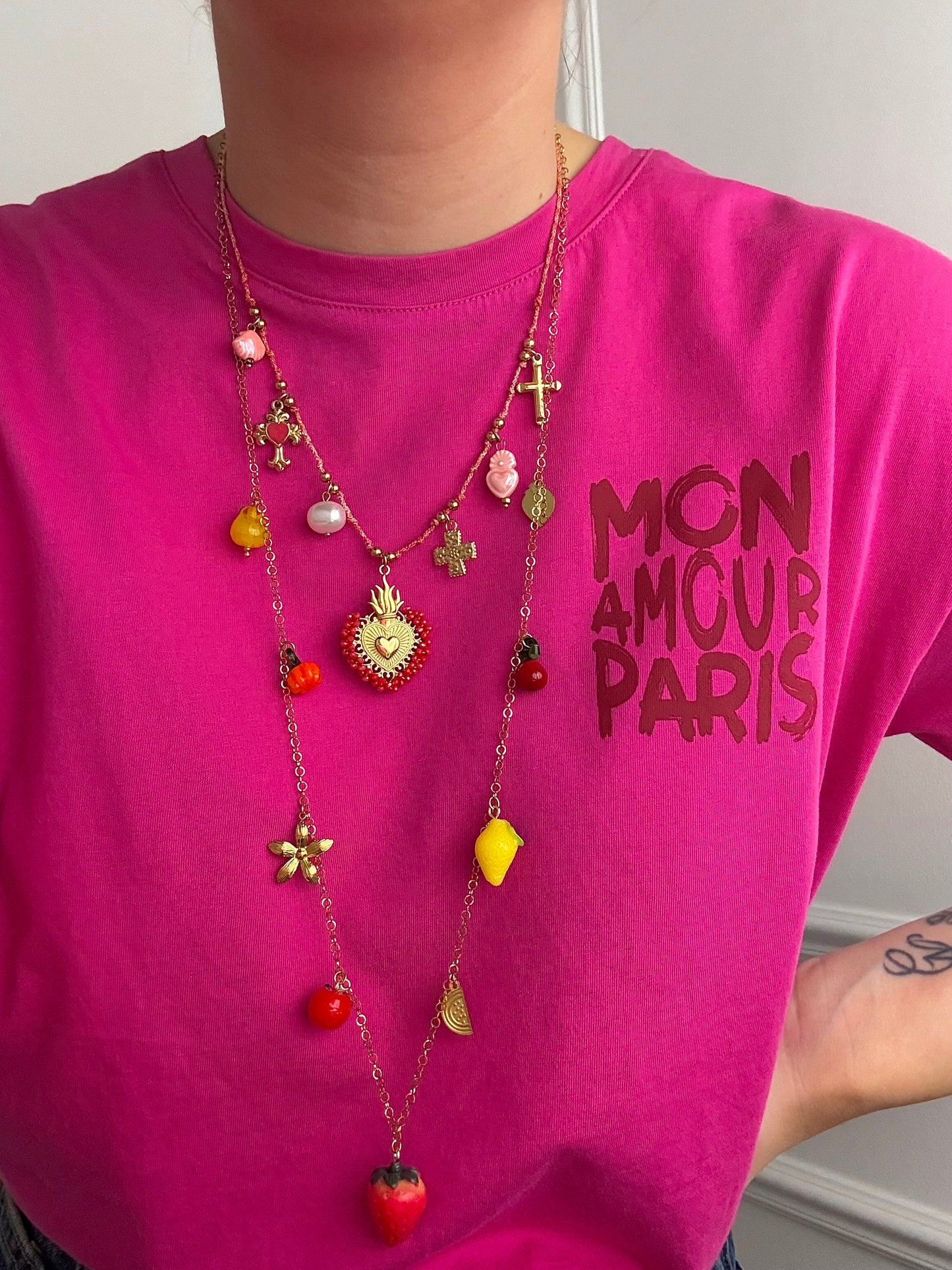 Collier ex-voto en acier inoxydable
