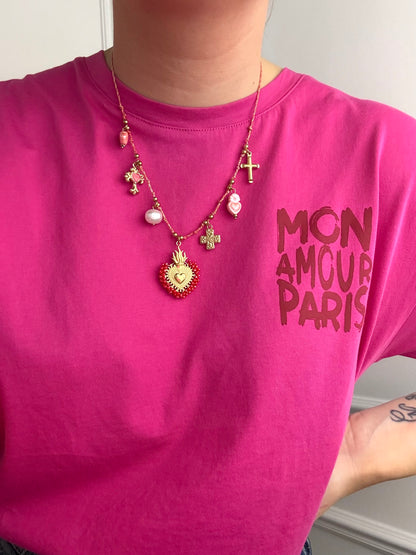 Collier ex-voto en acier inoxydable