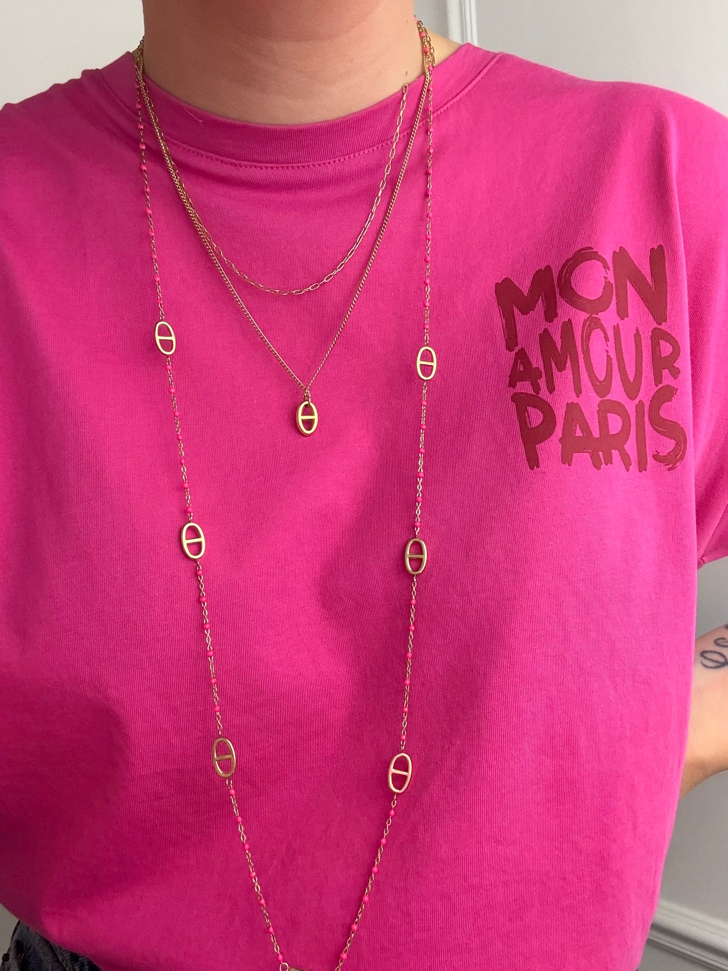 Collier double en acier inoxydable