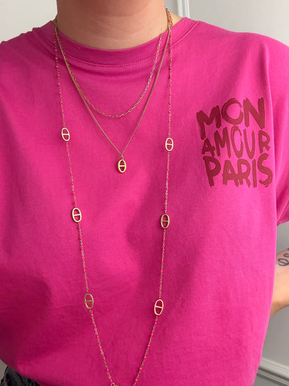 Collier double en acier inoxydable