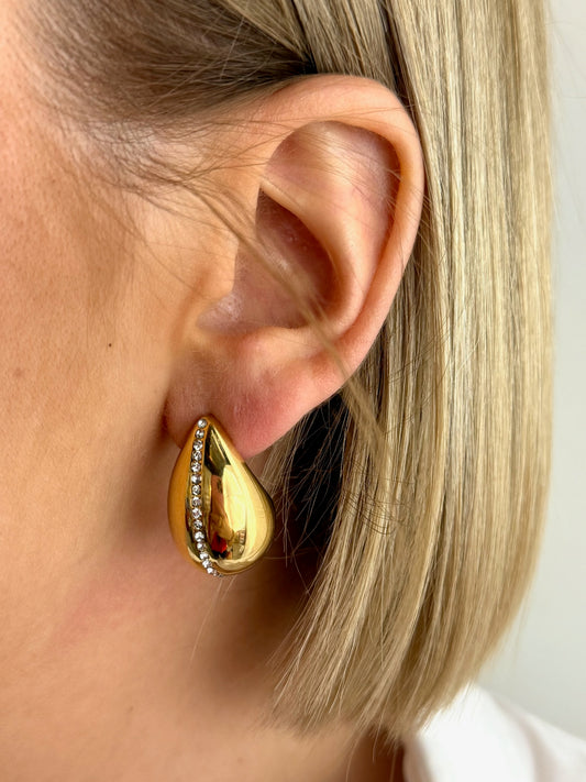 Paire de Boucles d’oreilles Mira en acier inoxydable