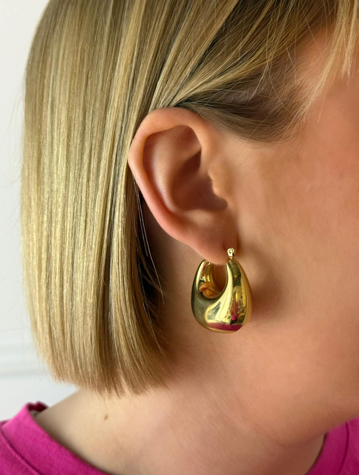Boucles d’oreilles Tara en acier inoxydable