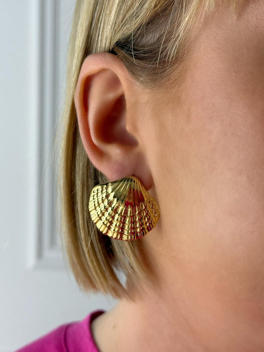 Boucles d’oreilles Coquillage en acier inoxydable